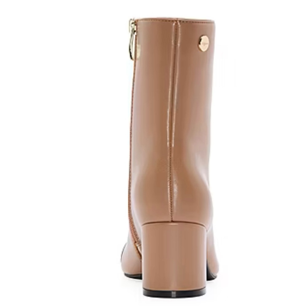NWT Liz Claiborne Retro Style Tan and Black Ankle Booties Size 7 - Picture 14 of 15